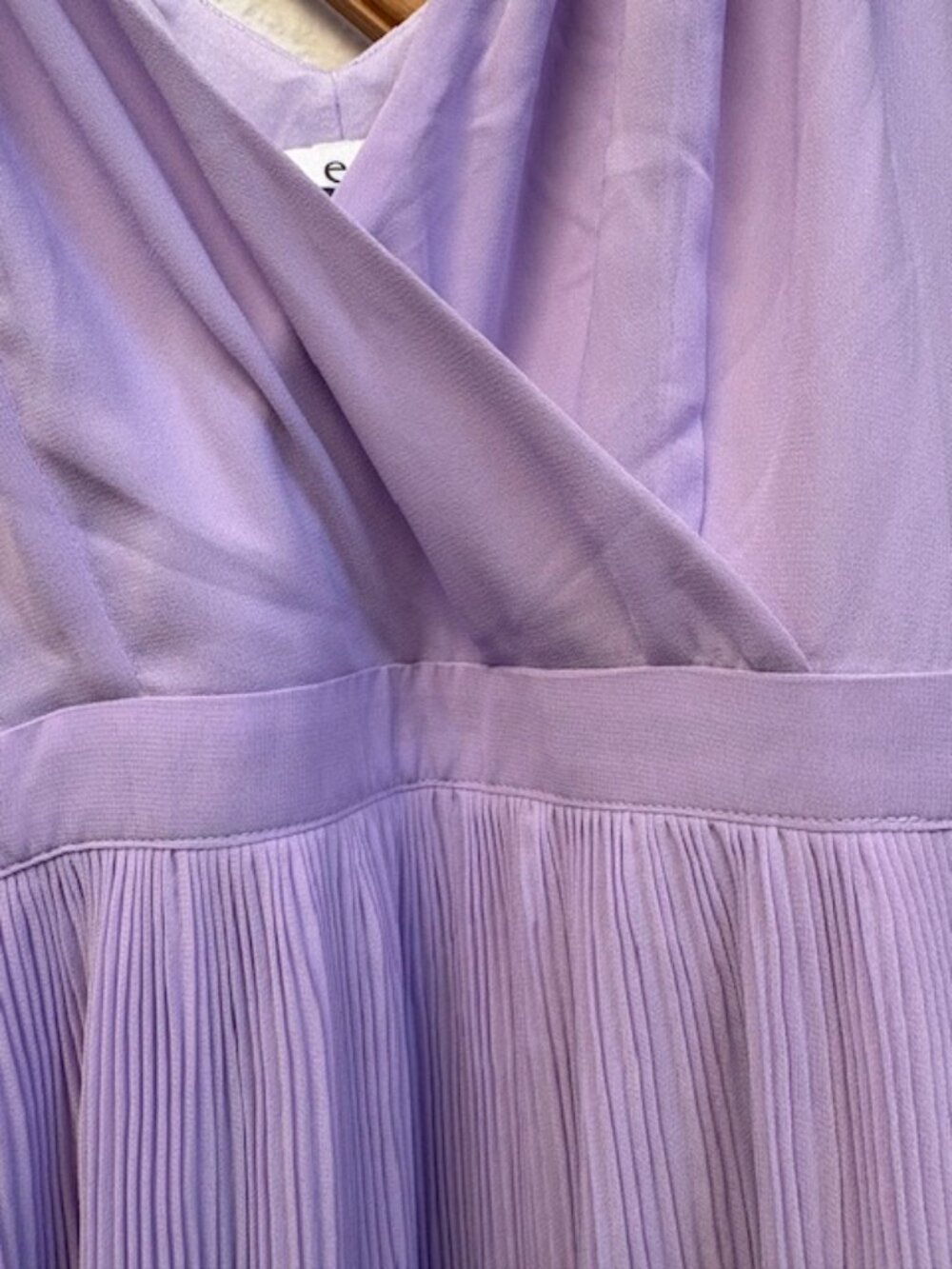 NWOT Lulus Cocktail/event dress sunburst pleats lavender chiffon never worn sz S - Picture 5 of 16